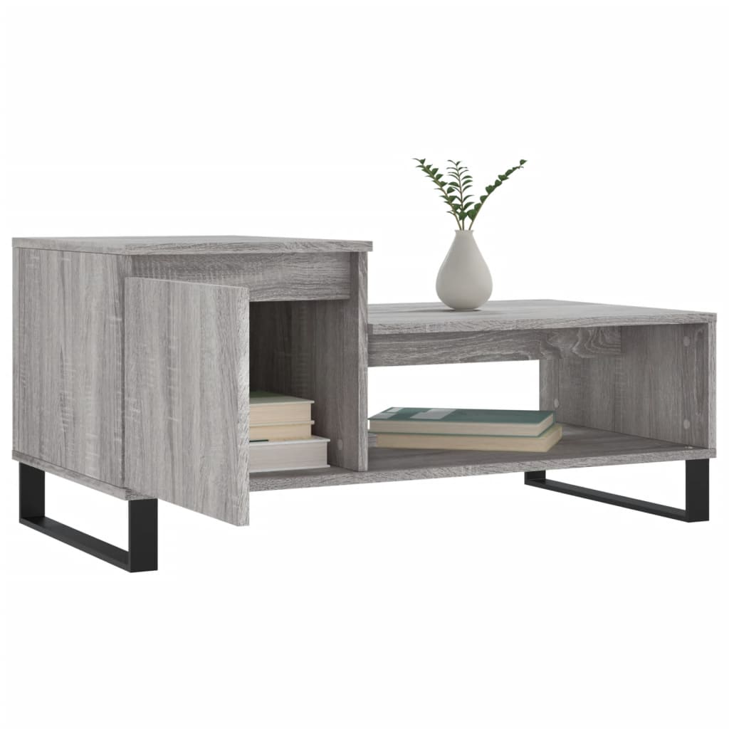 Table basse Sonoma gris 100x50x45 cm Bois d’ingénierie - Tables basses