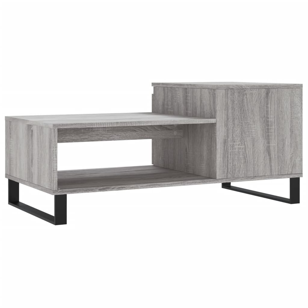 Table basse Sonoma gris 100x50x45 cm Bois d’ingénierie - Tables basses