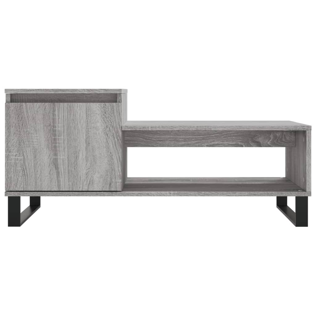 Table basse Sonoma gris 100x50x45 cm Bois d’ingénierie - Tables basses