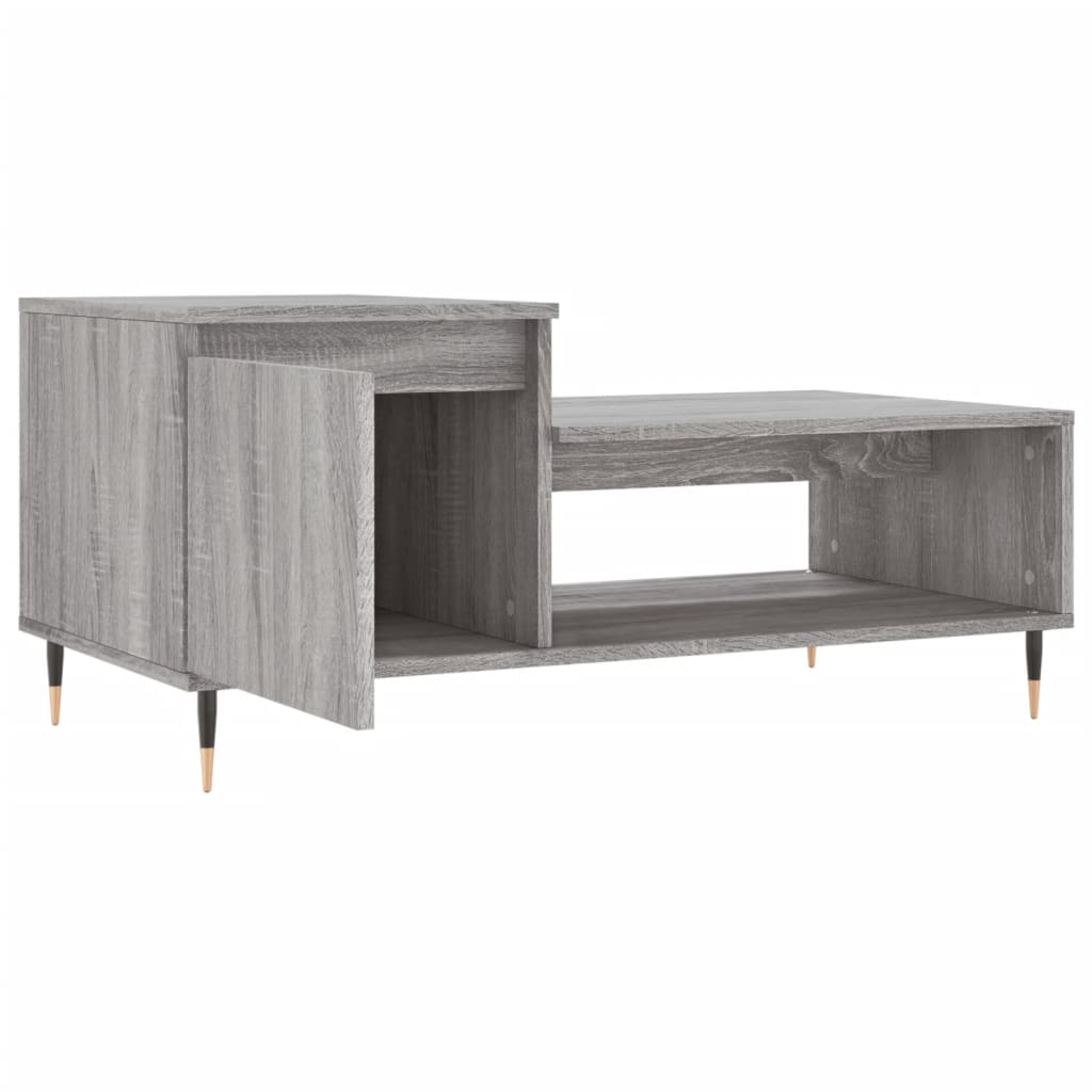 Table basse Sonoma gris 100x50x45 cm Bois d’ingénierie - Tables basses