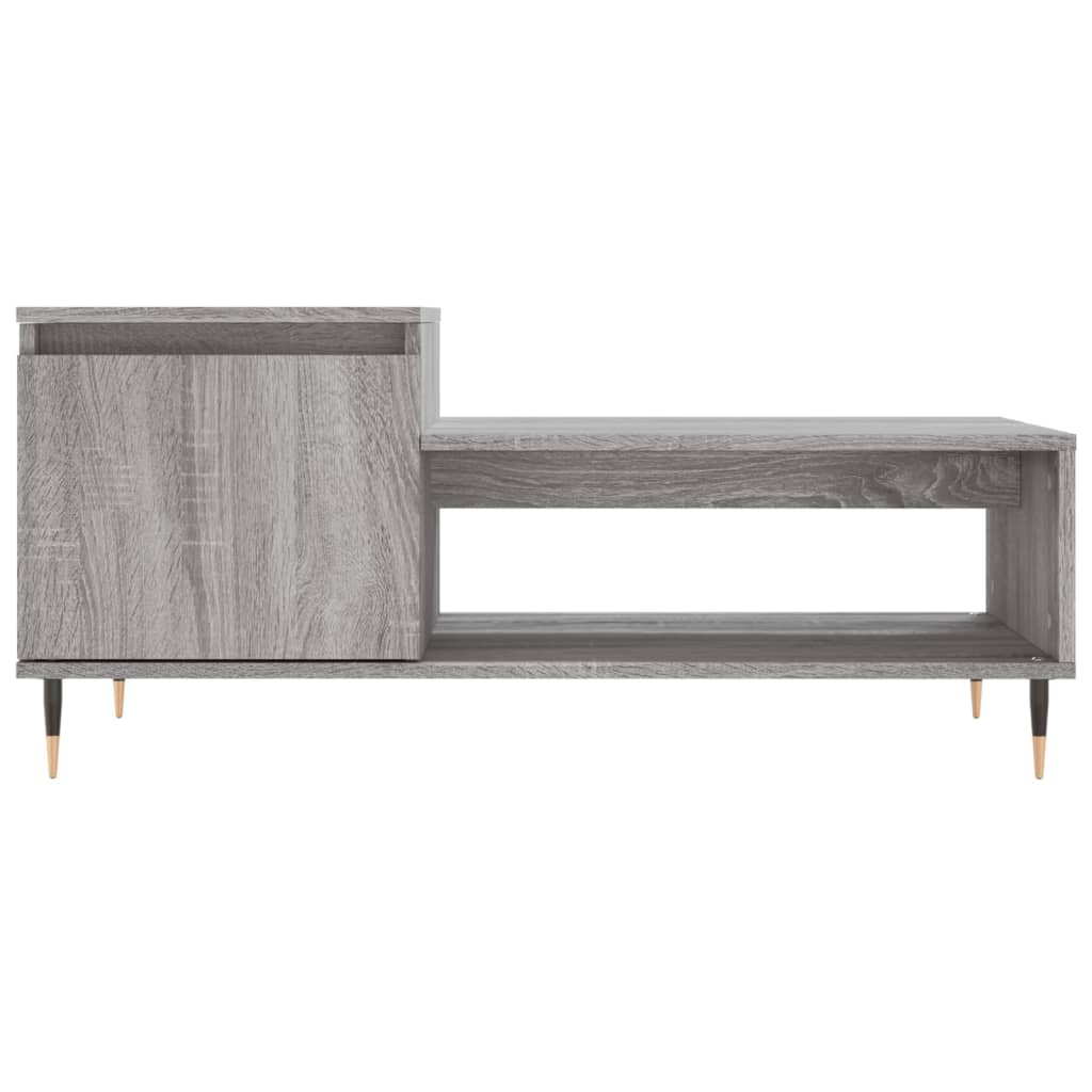 Table basse Sonoma gris 100x50x45 cm Bois d’ingénierie - Tables basses