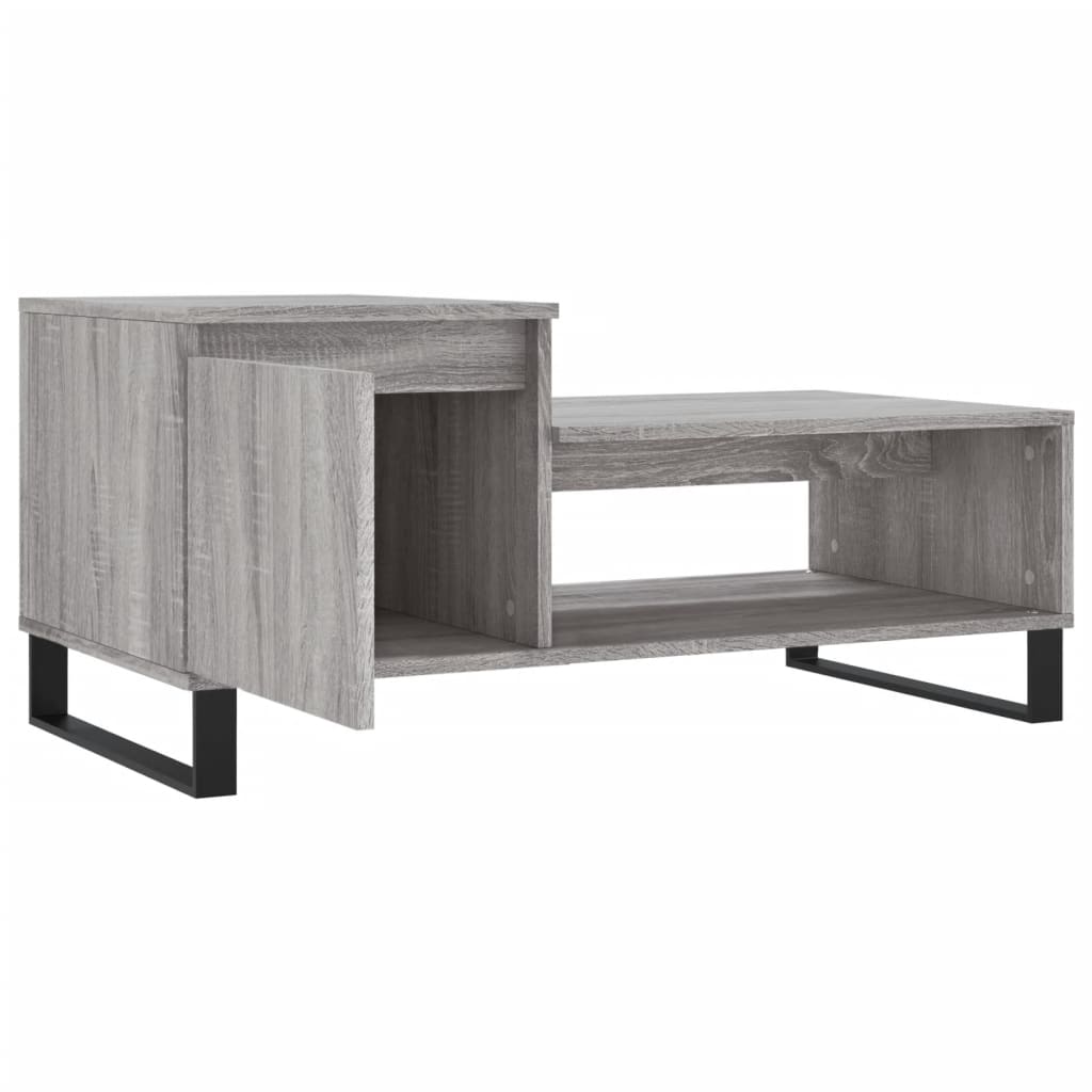 Table basse Sonoma gris 100x50x45 cm Bois d’ingénierie - Tables basses