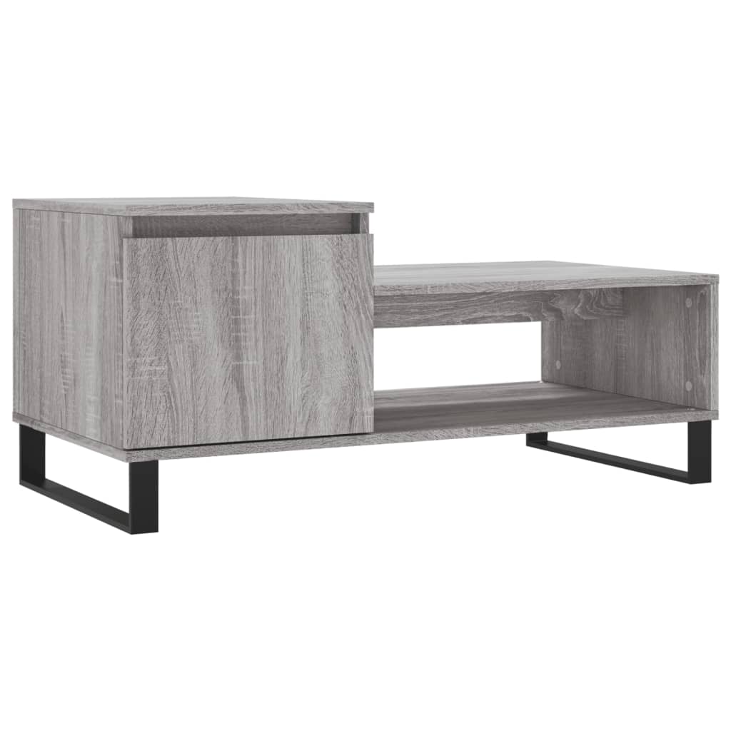 Table basse Sonoma gris 100x50x45 cm Bois d’ingénierie - Tables basses