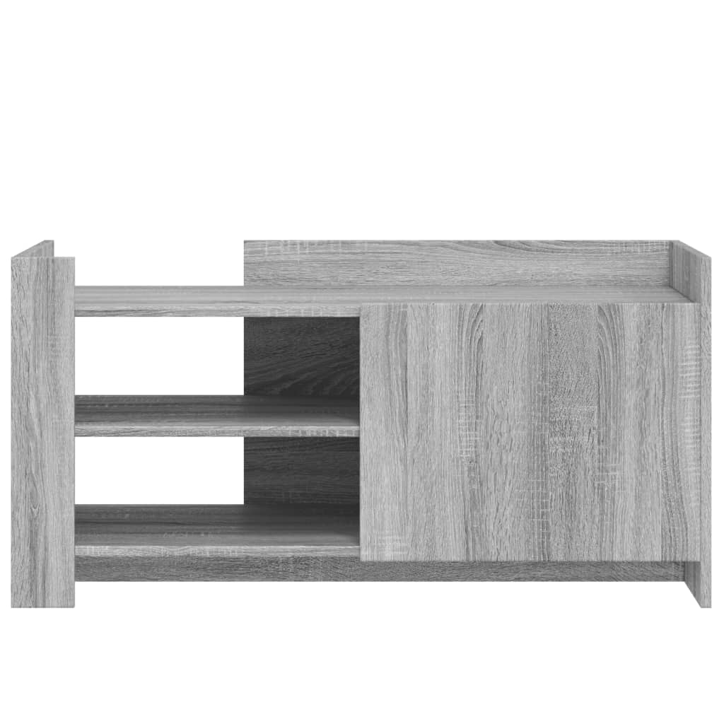 Table basse sonoma gris 100x50x50 cm bois d’ingénierie - Tables basses