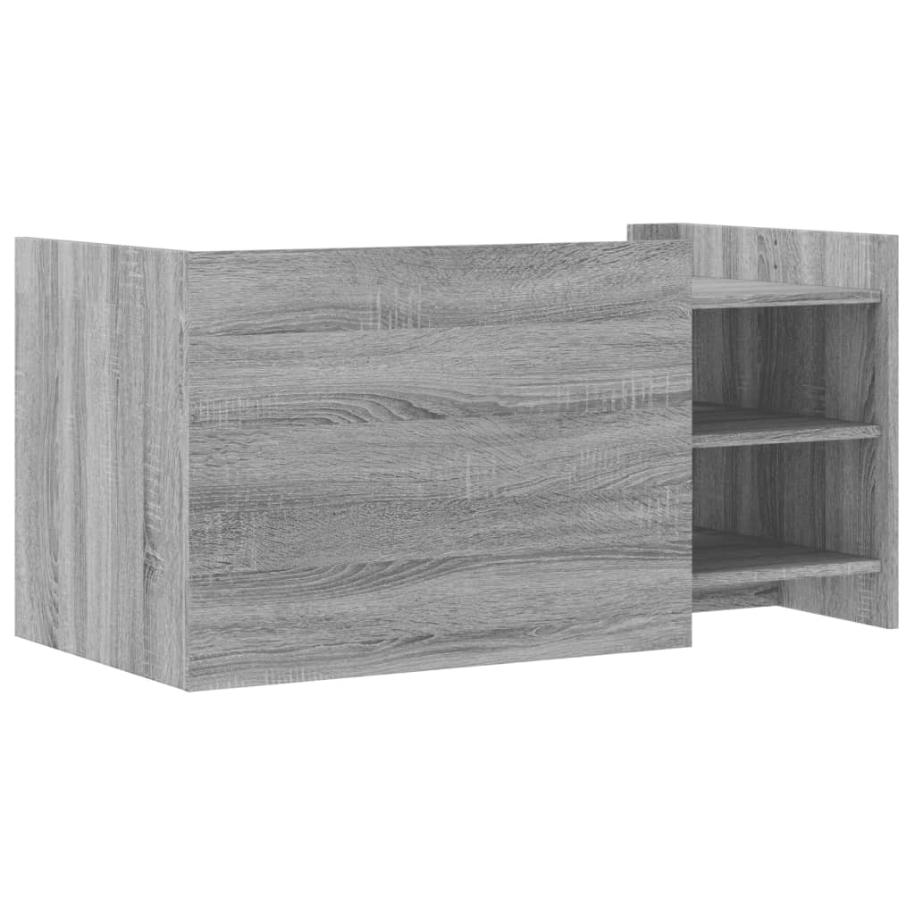 Table basse sonoma gris 100x50x50 cm bois d’ingénierie - Tables basses
