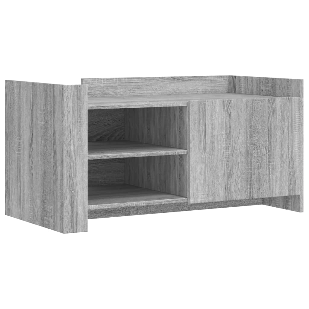 Table basse sonoma gris 100x50x50 cm bois d’ingénierie - Tables basses