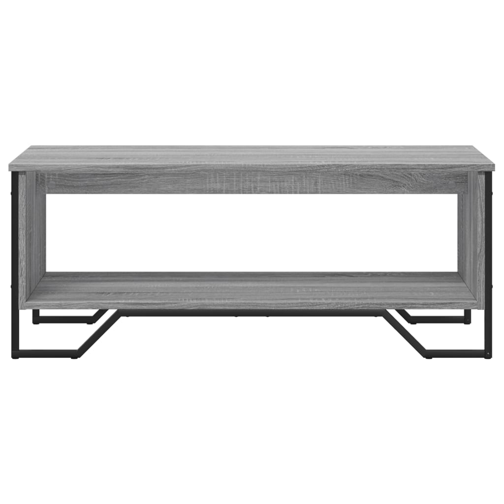 Table basse sonoma gris 100x51x40 cm bois d’ingénierie - Tables basses