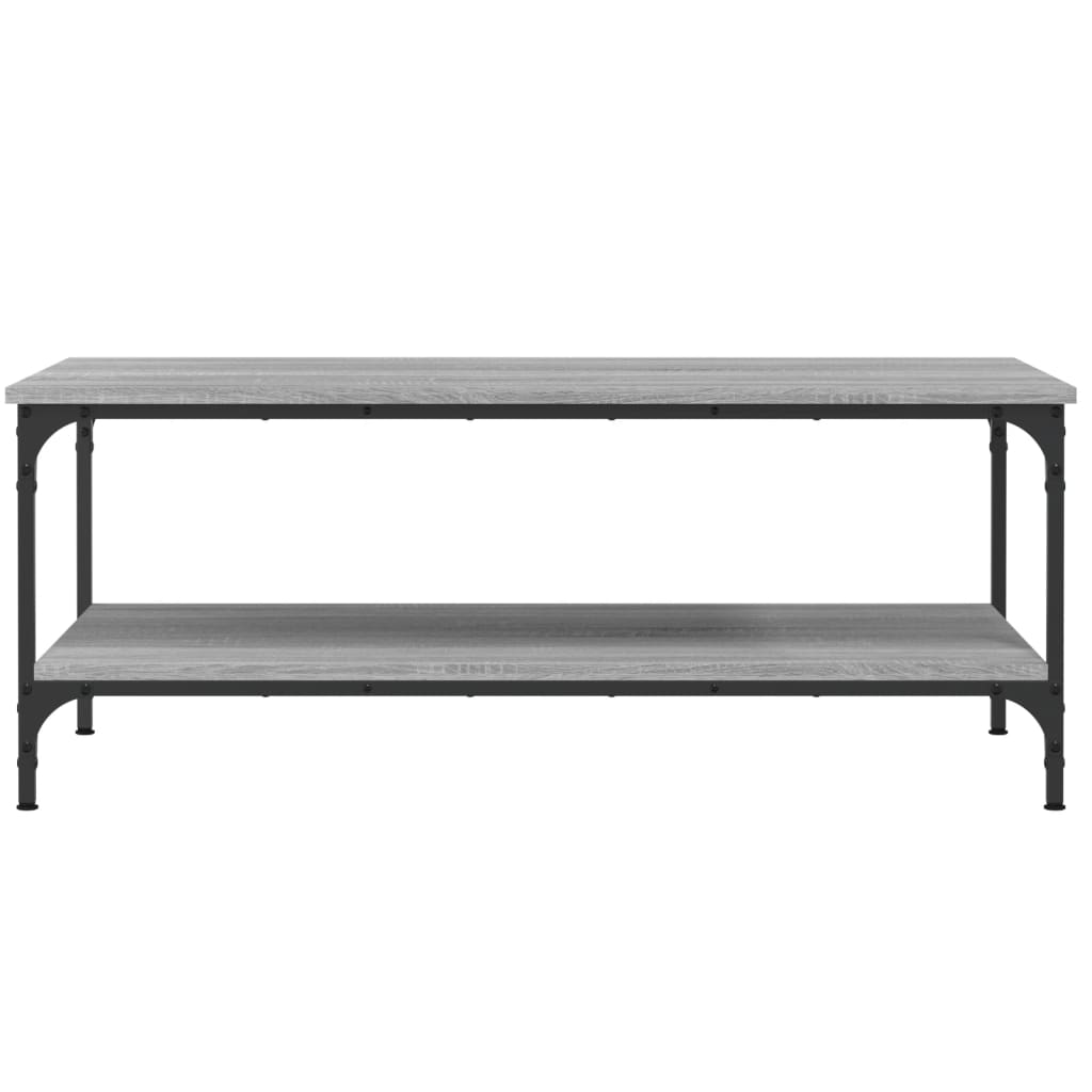 Table basse sonoma gris 100x55x40 cm bois d’ingénierie - Tables basses