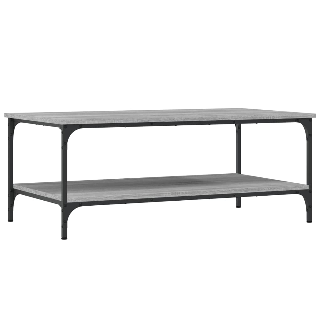 Table basse sonoma gris 100x55x40 cm bois d’ingénierie - Tables basses