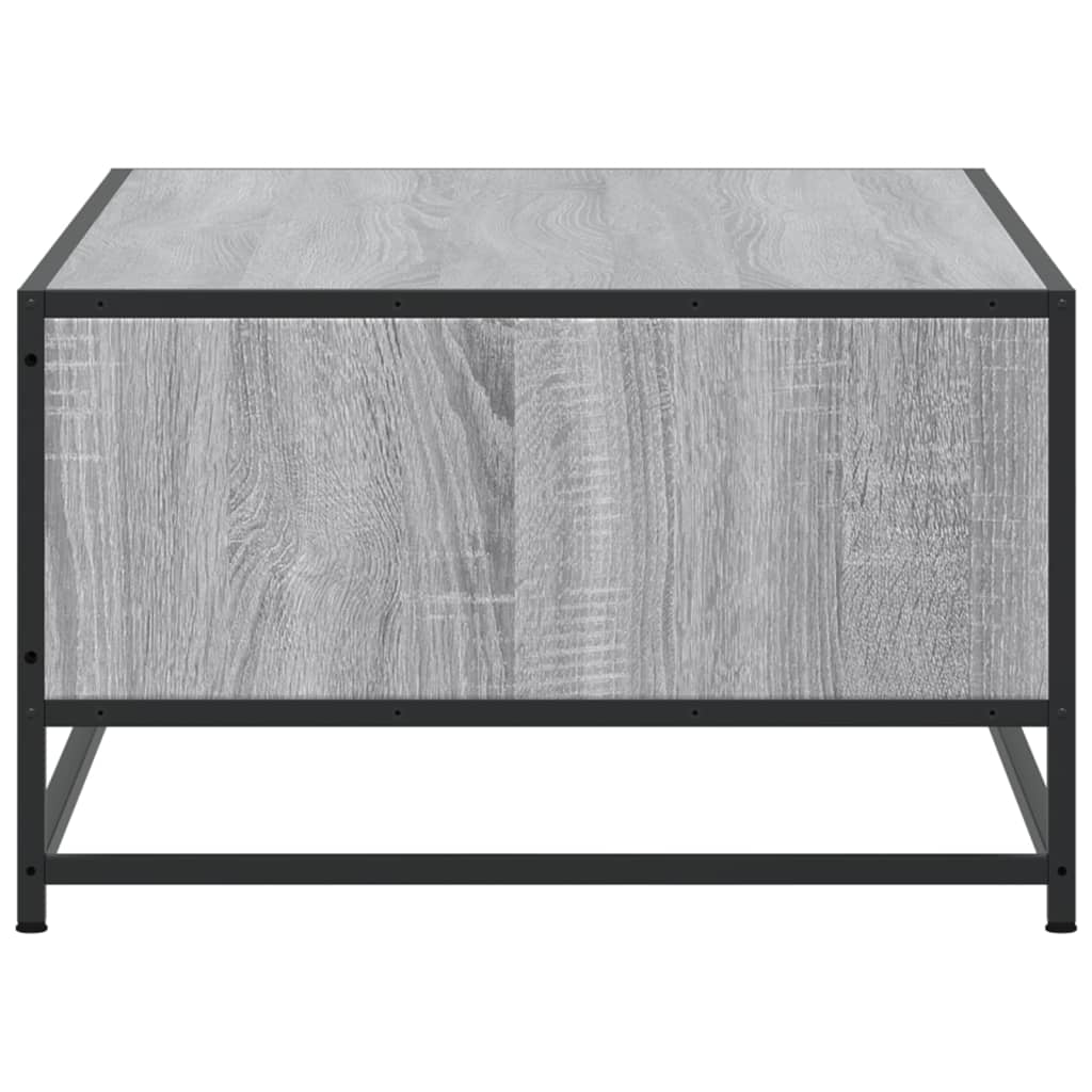Table basse sonoma gris 100x57x35 cm bois d’ingénierie et métal - Tables basses