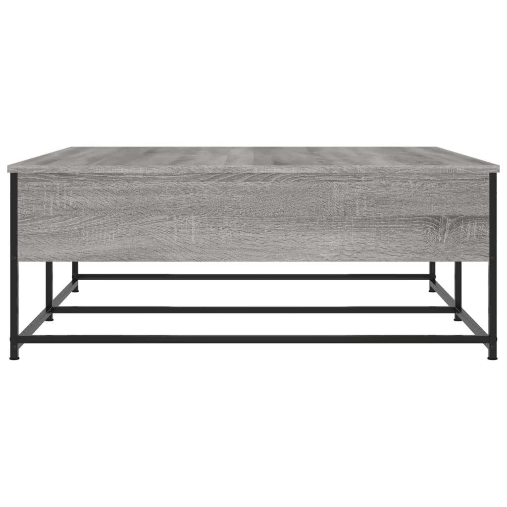 Table basse sonoma gris 100x99x40 cm bois d’ingénierie - Tables basses