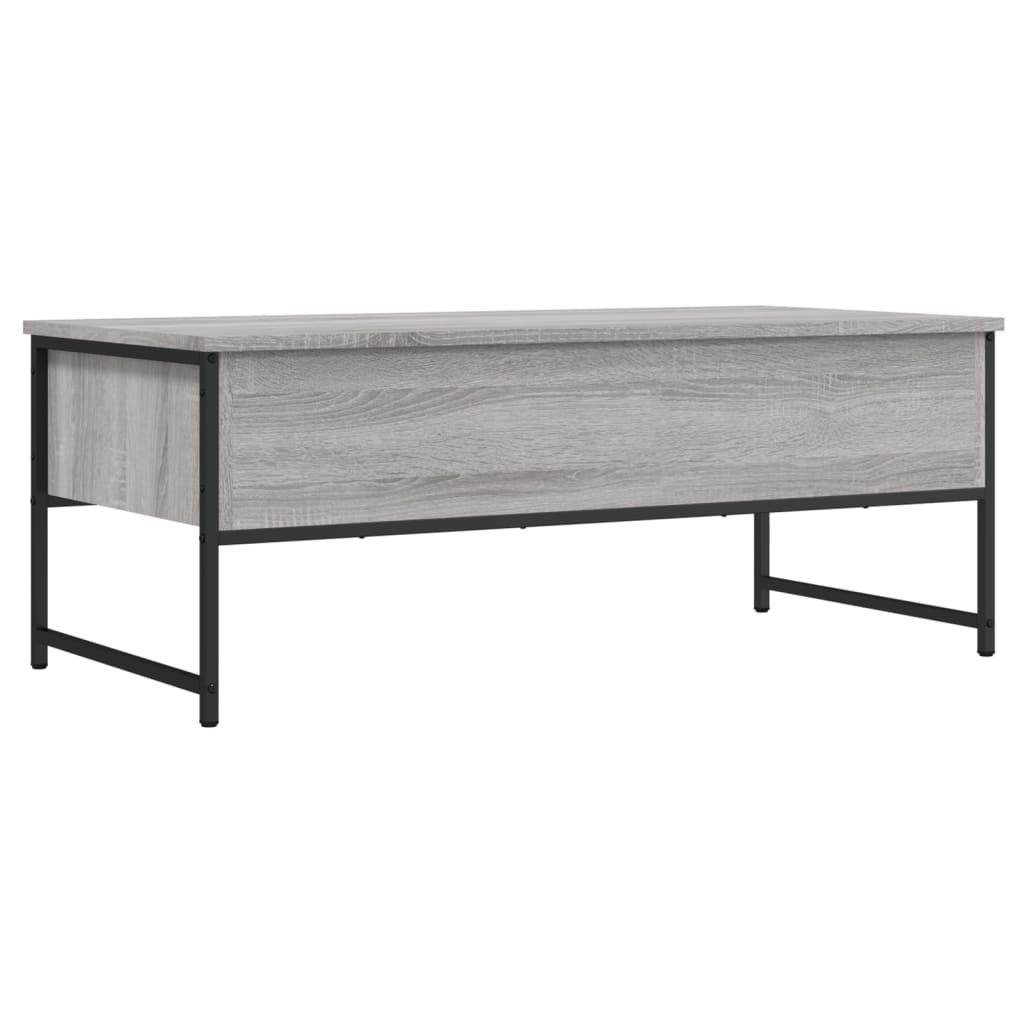Table basse sonoma gris 101x49x39,5 cm bois d’ingénierie - Tables basses