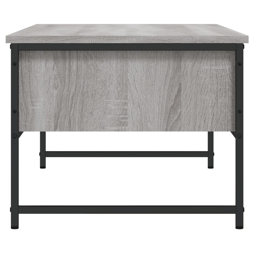 Table basse sonoma gris 101x49x39,5 cm bois d’ingénierie - Tables basses