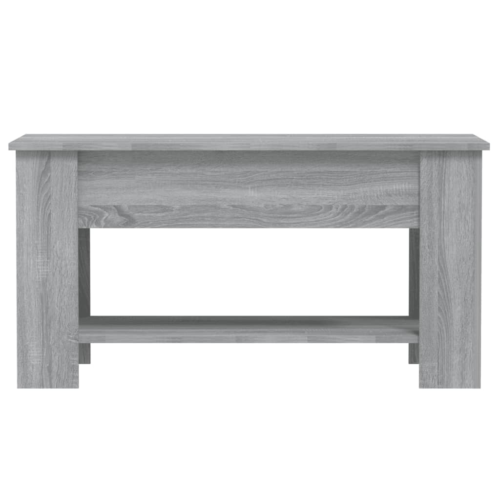 Table basse Sonoma gris 101x49x52 cm Bois d’ingénierie - Tables basses