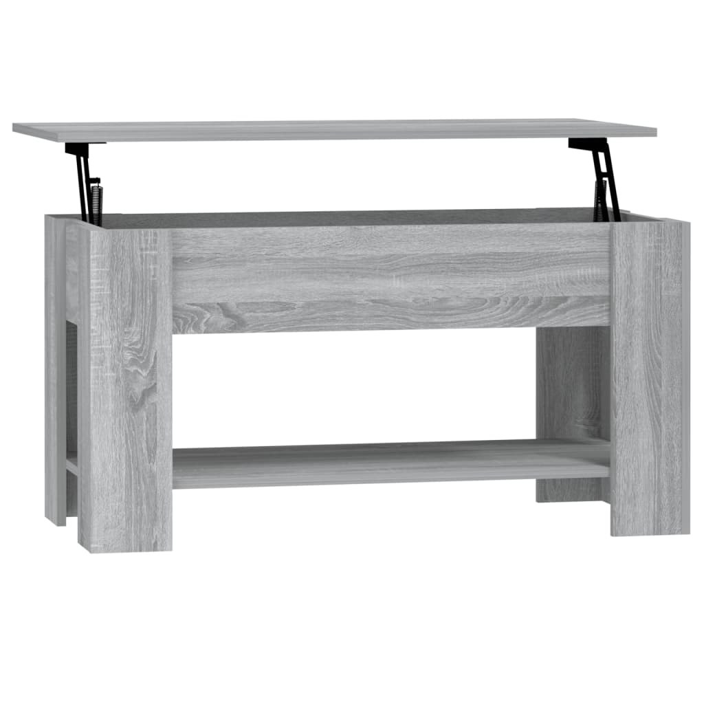 Table basse Sonoma gris 101x49x52 cm Bois d’ingénierie - Tables basses