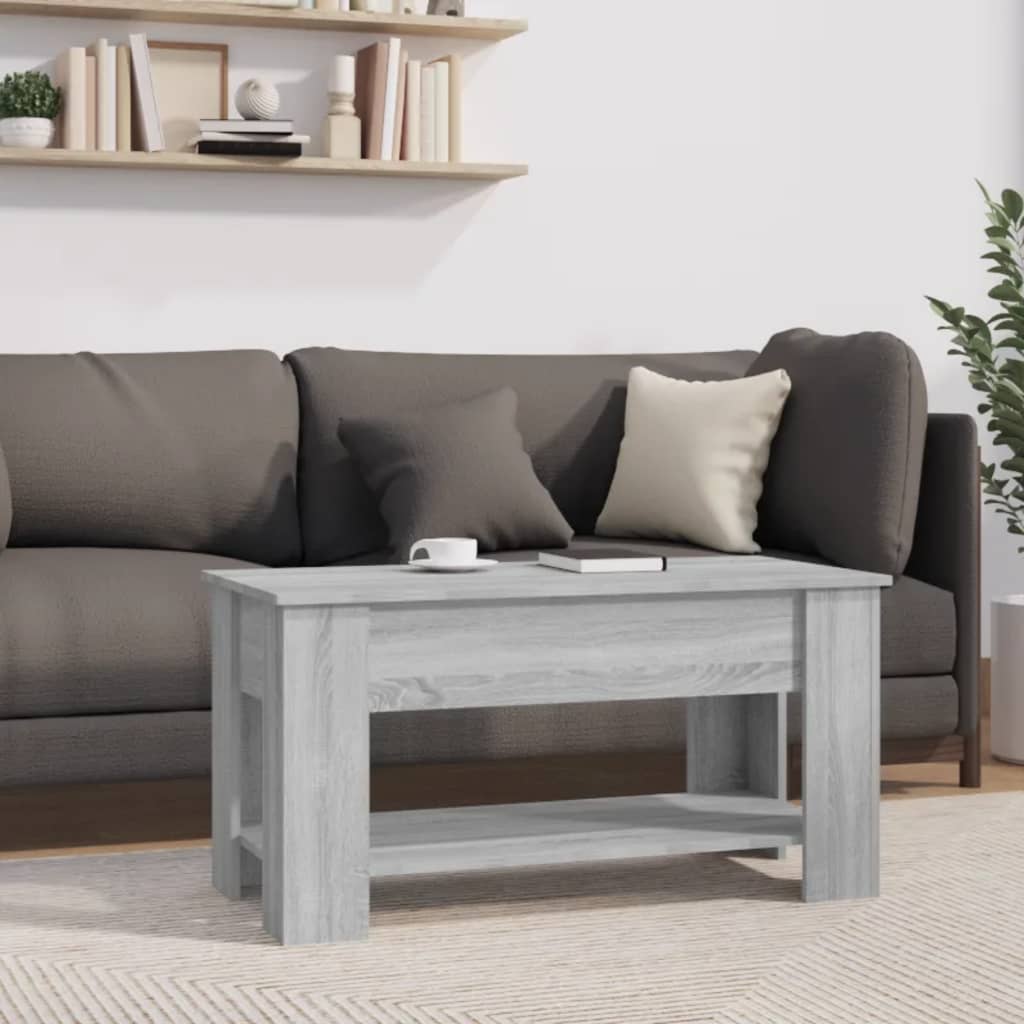 Table basse Sonoma gris 101x49x52 cm Bois d’ingénierie - Tables basses