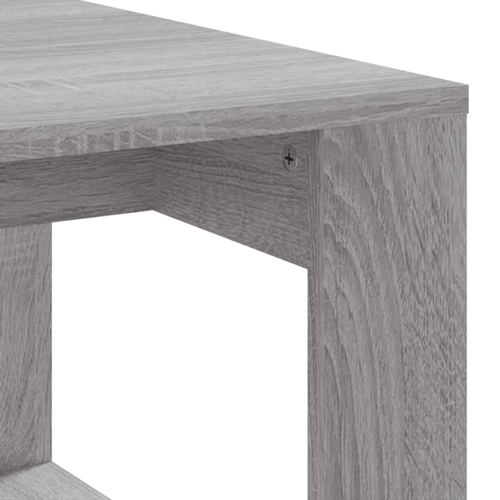 Table basse sonoma gris 102x50x35 cm bois d’ingénierie - Tables basses