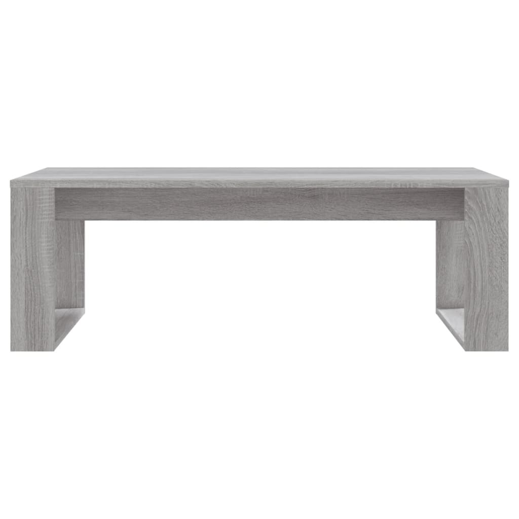 Table basse sonoma gris 102x50x35 cm bois d’ingénierie - Tables basses