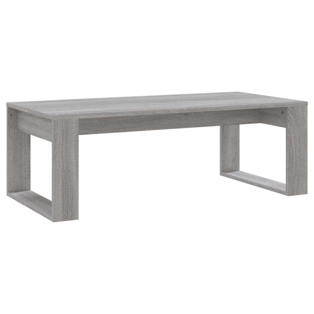 Table basse sonoma gris 102x50x35 cm bois d’ingénierie - Tables basses