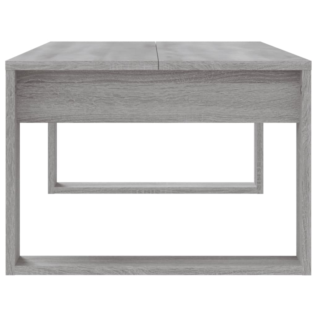 Table basse sonoma gris 102x50x35 cm bois d’ingénierie - Tables basses