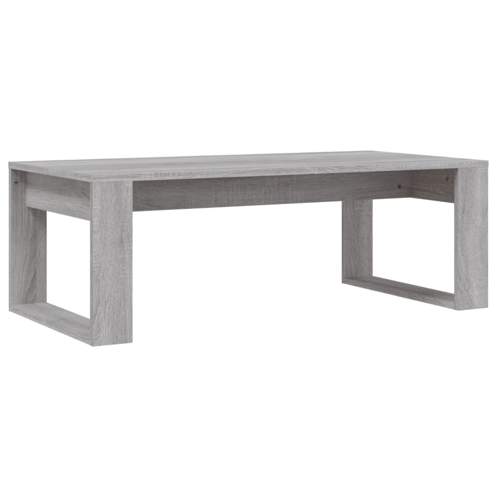 Table basse sonoma gris 102x50x35 cm bois d’ingénierie - Tables basses