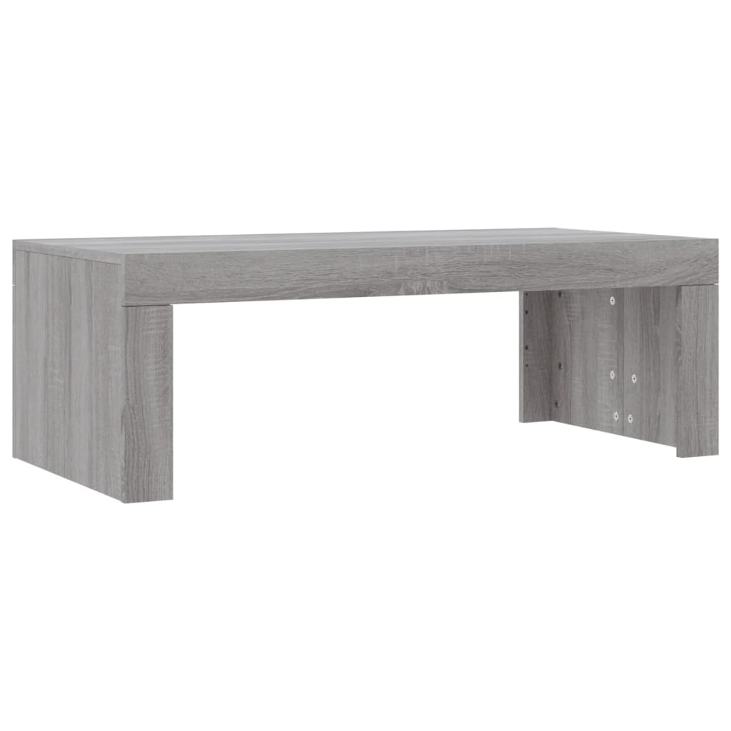 Table basse sonoma gris 102x50x36 cm bois d’ingénierie - Tables basses