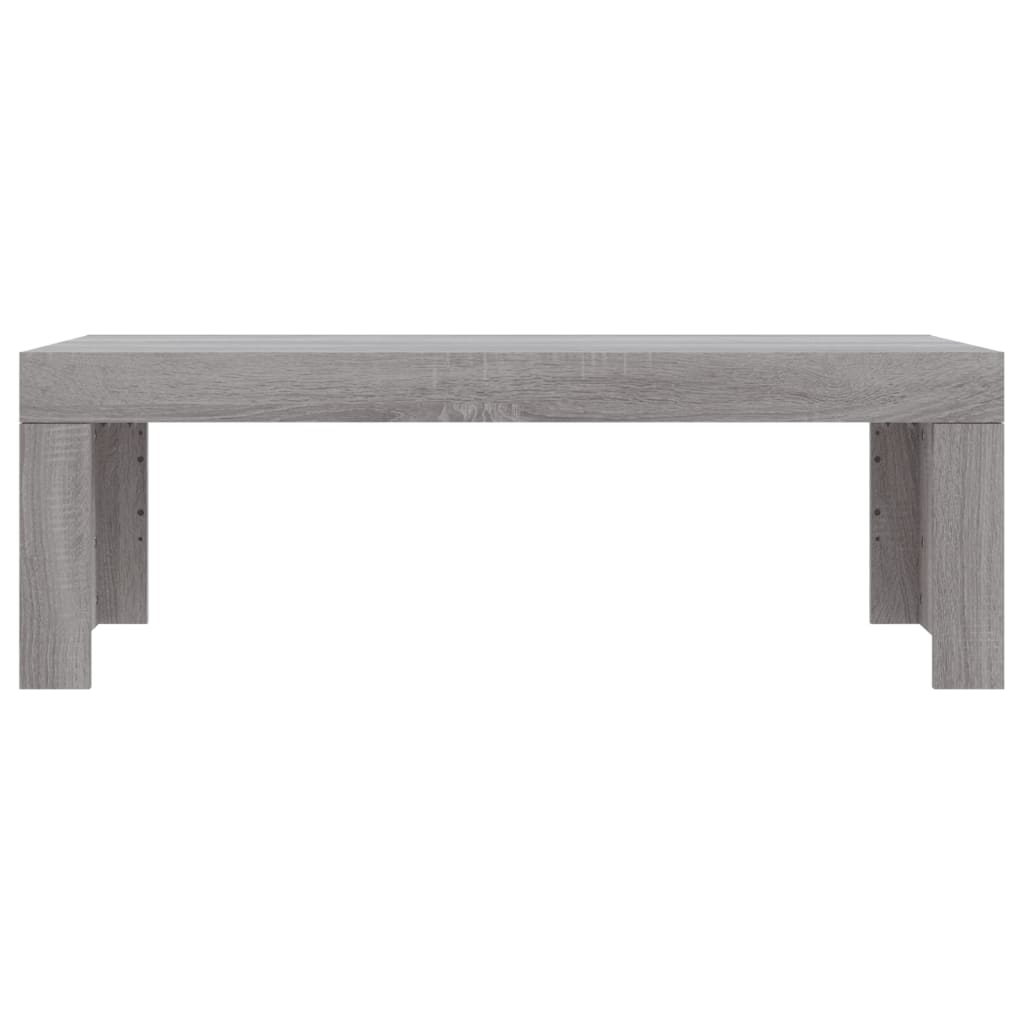 Table basse sonoma gris 102x50x36 cm bois d’ingénierie - Tables basses