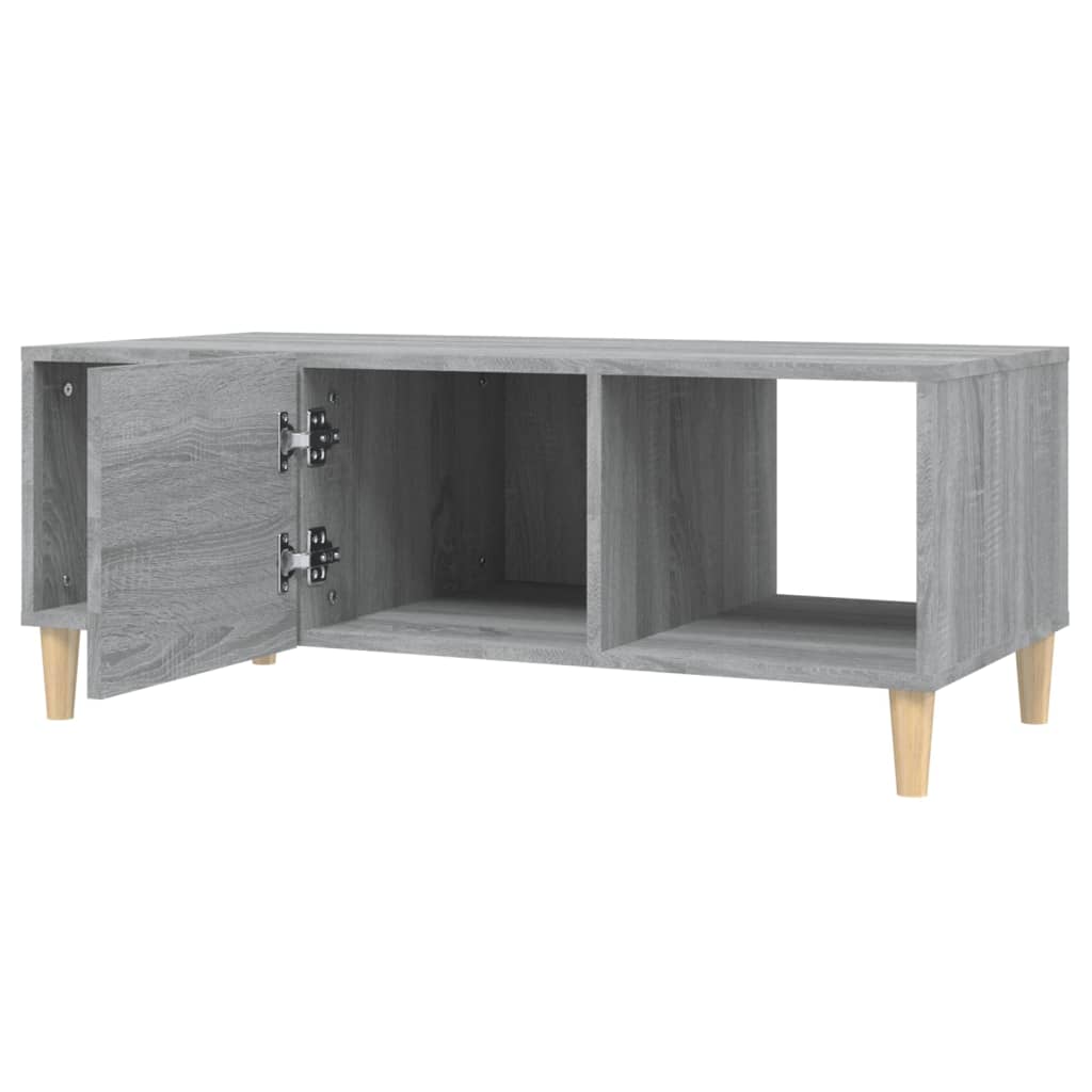 Table basse sonoma gris 102x50x40 cm bois d’ingénierie - Tables basses