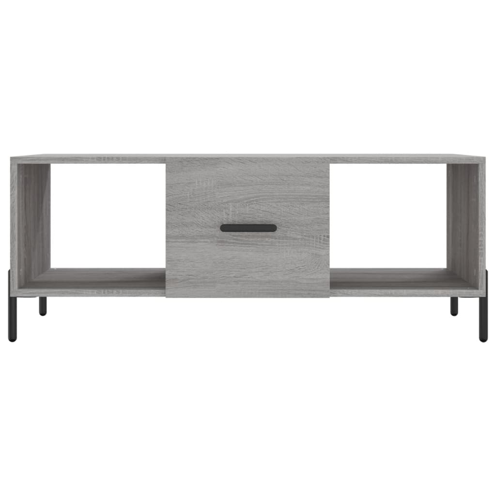 Table basse sonoma gris 102x50x40 cm bois d’ingénierie - Tables basses