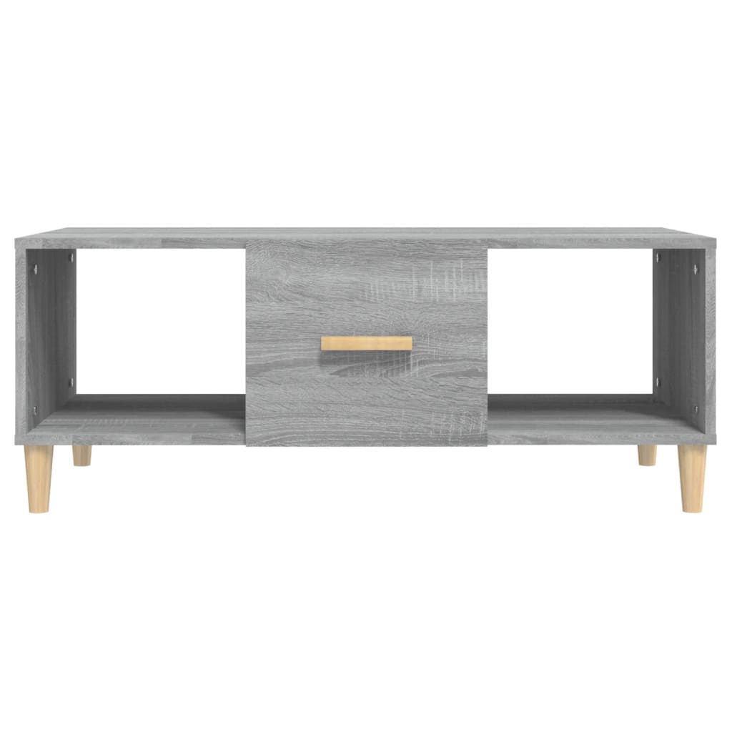 Table basse sonoma gris 102x50x40 cm bois d’ingénierie - Tables basses