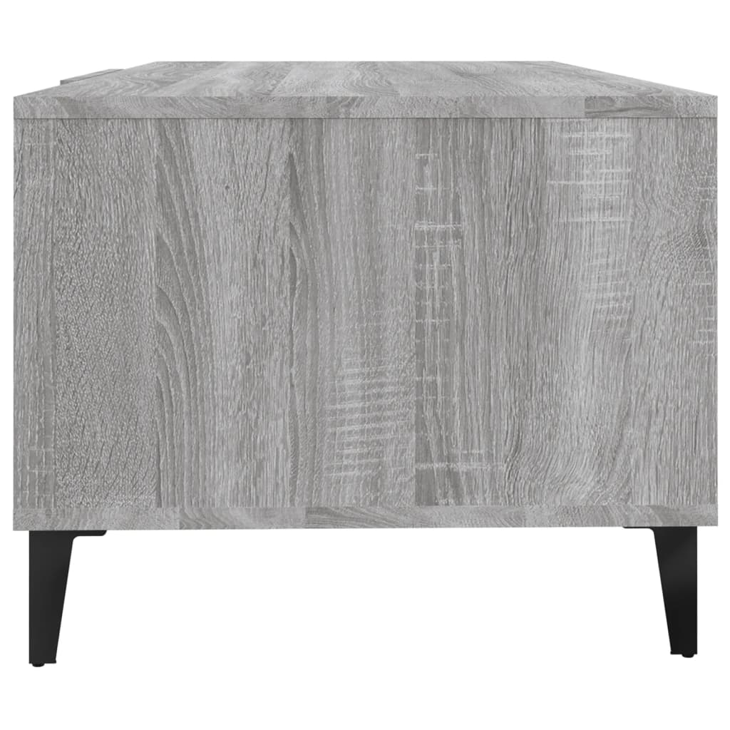 Table basse sonoma gris 102x50x40 cm bois d’ingénierie - Tables basses
