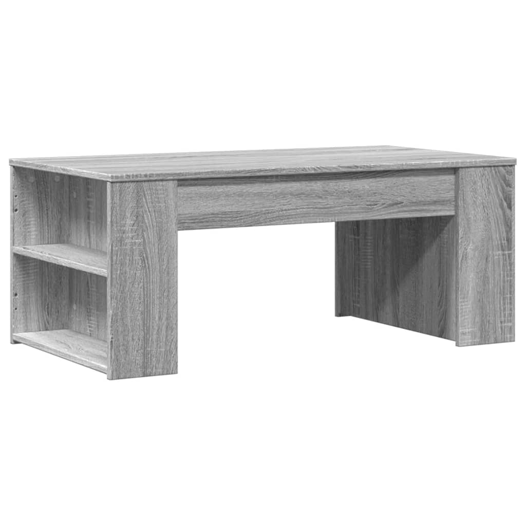 Table basse sonoma gris 102x55x42 cm bois d’ingénierie - Tables basses