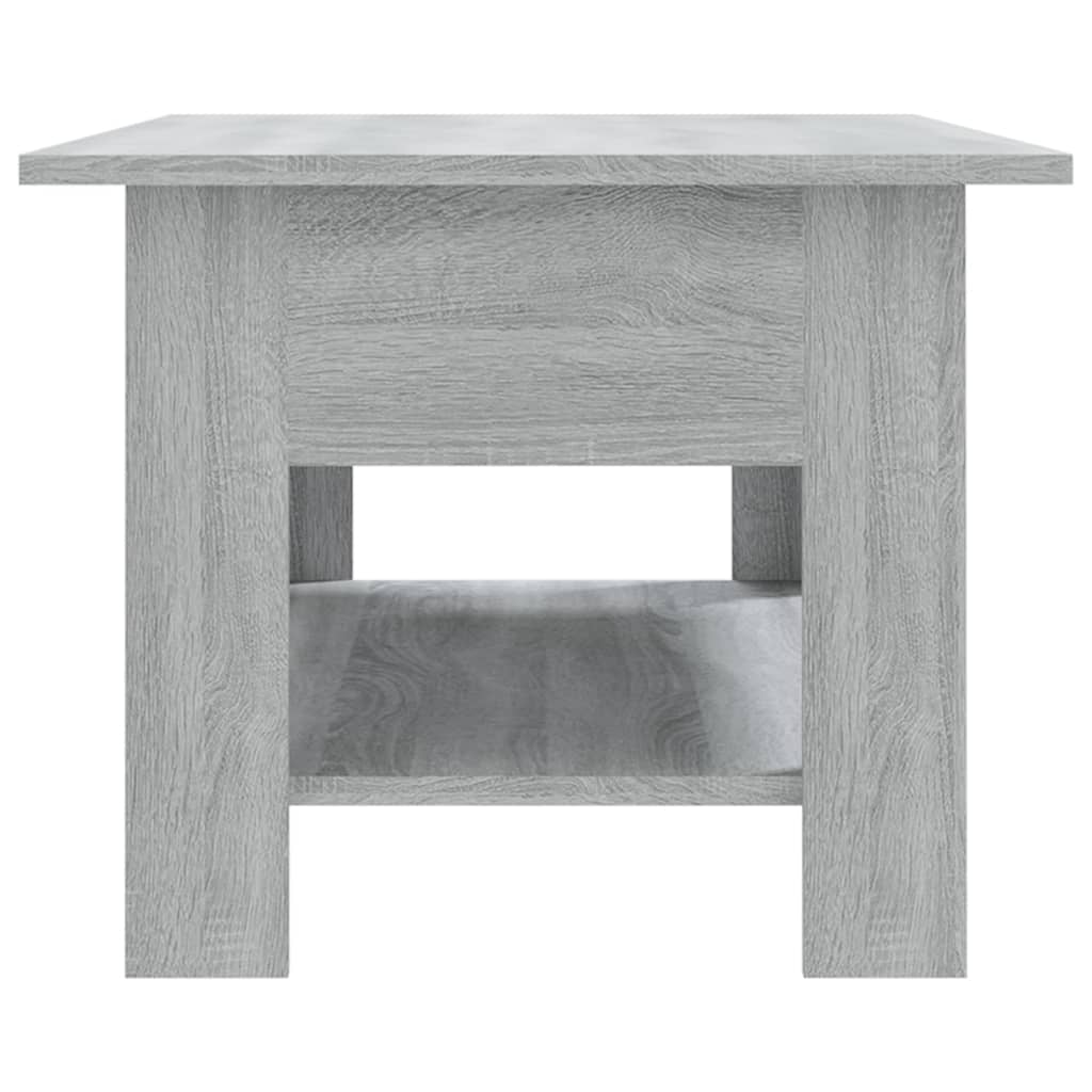 Table basse sonoma gris 102x55x42 cm bois d’ingénierie - Tables basses