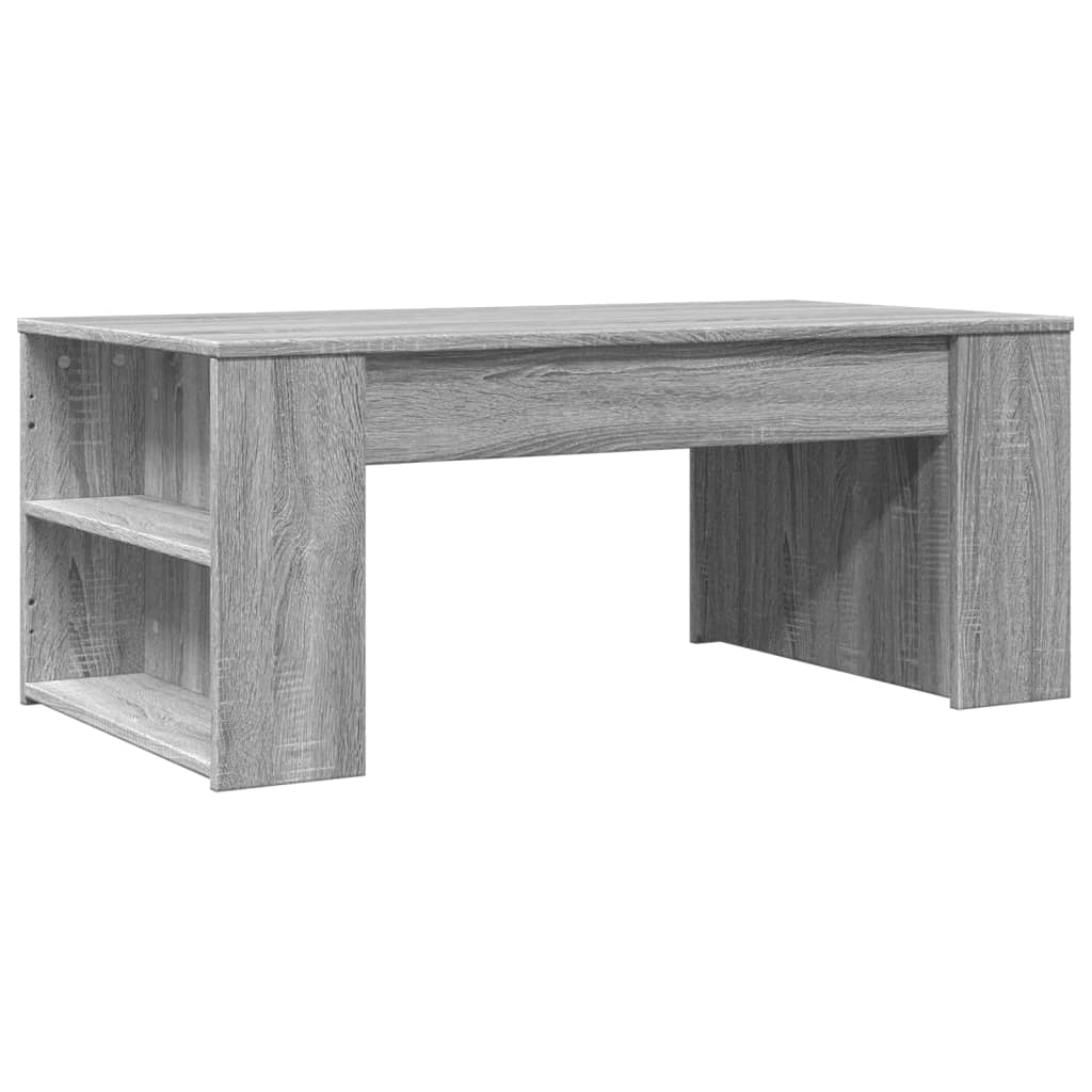 Table basse sonoma gris 102x55x42 cm bois d’ingénierie - Tables basses