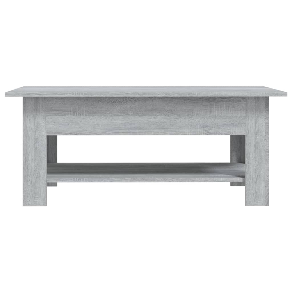 Table basse sonoma gris 102x55x42 cm bois d’ingénierie - Tables basses