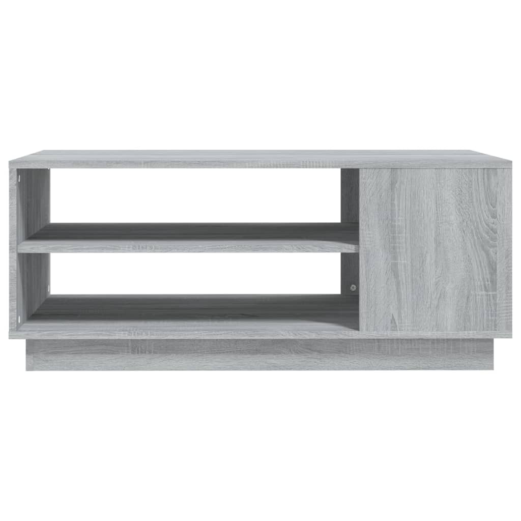 Table basse sonoma gris 102x55x43 cm bois d’ingénierie - Tables basses