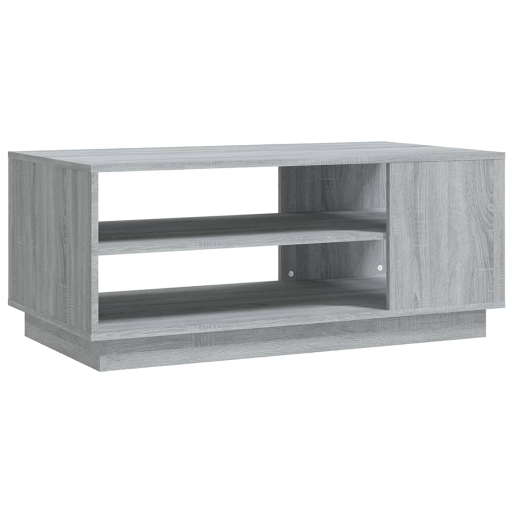 Table basse sonoma gris 102x55x43 cm bois d’ingénierie - Tables basses