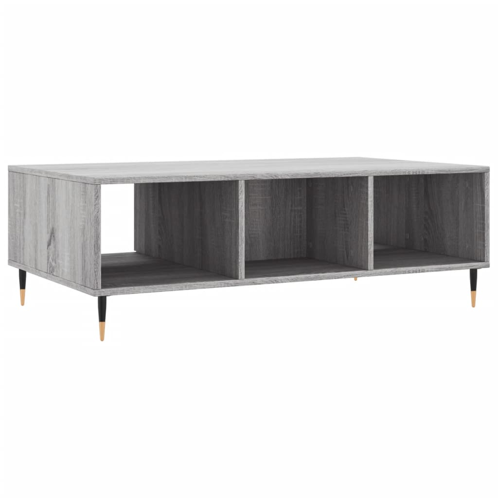 Table basse sonoma gris 104x60x35 cm bois d’ingénierie - Tables basses
