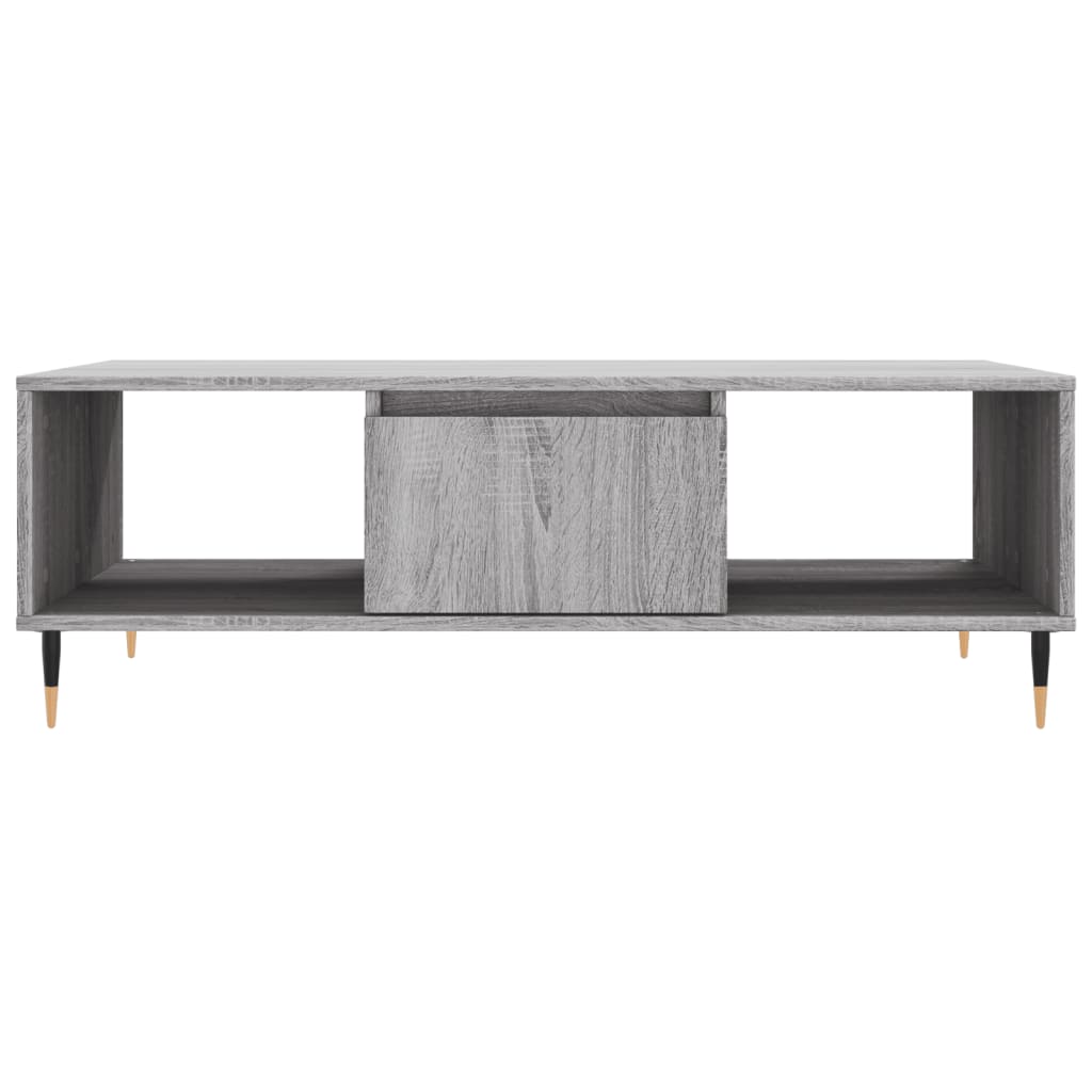 Table basse sonoma gris 104x60x35 cm bois d’ingénierie - Tables basses