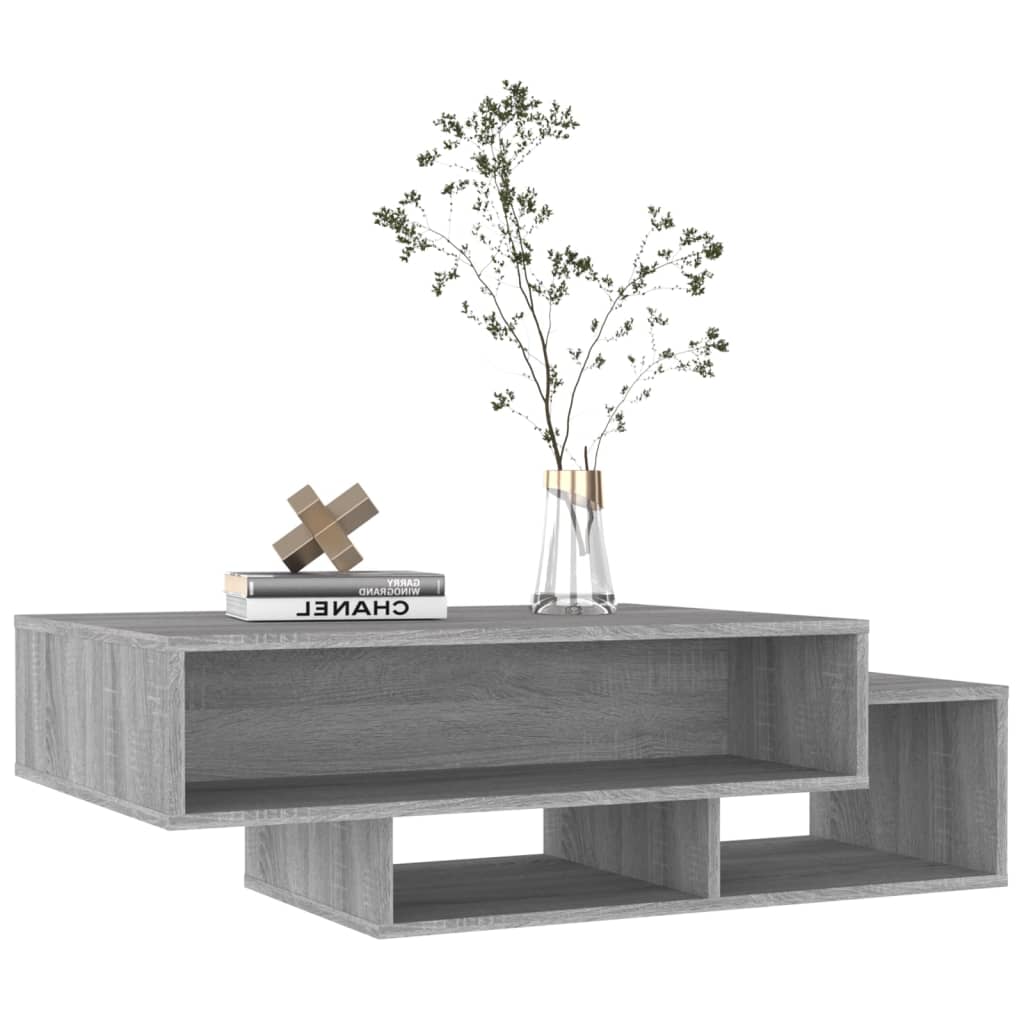 Table basse Sonoma gris 105x55x32 cm Bois d’ingénierie - Tables basses