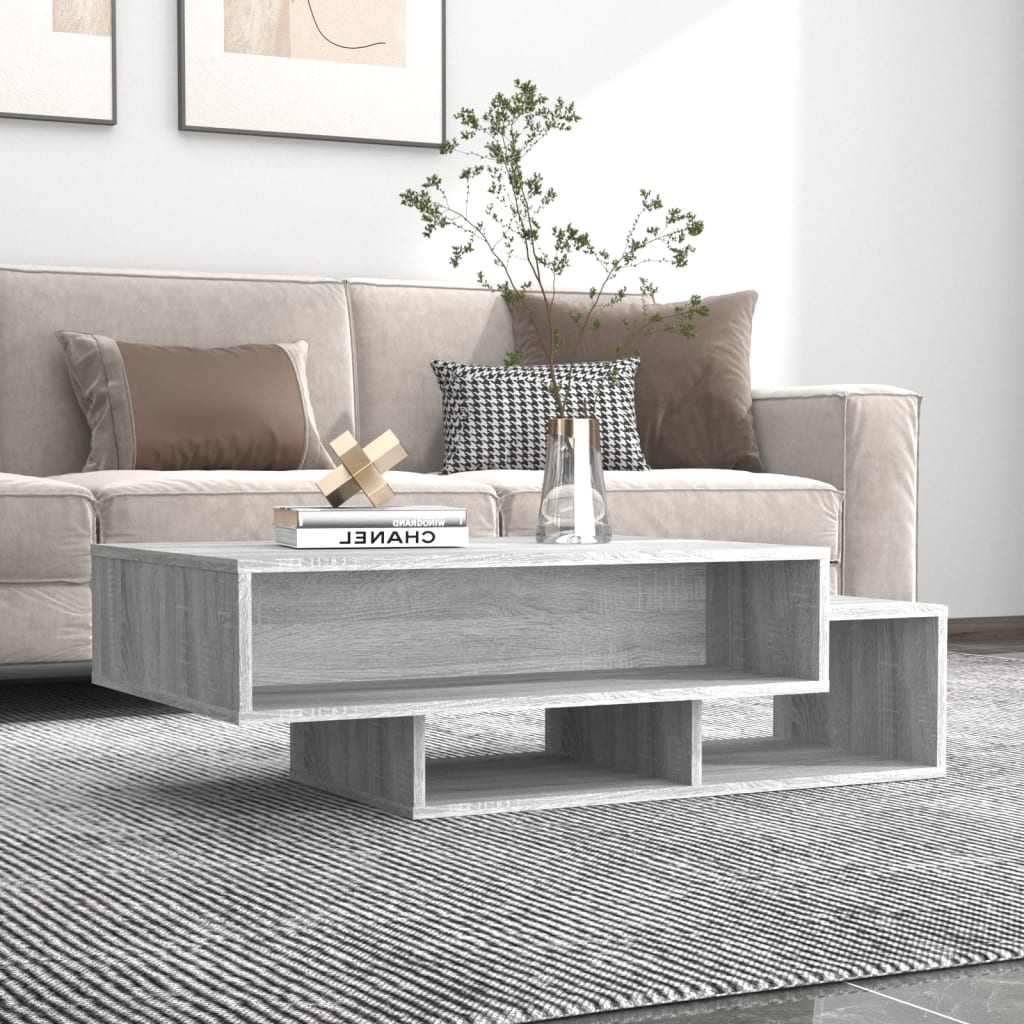 Table basse Sonoma gris 105x55x32 cm Bois d’ingénierie - Tables basses