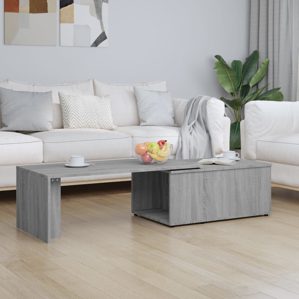 Table basse Sonoma gris 150x50x35 cm Bois d’ingénierie - Tables basses