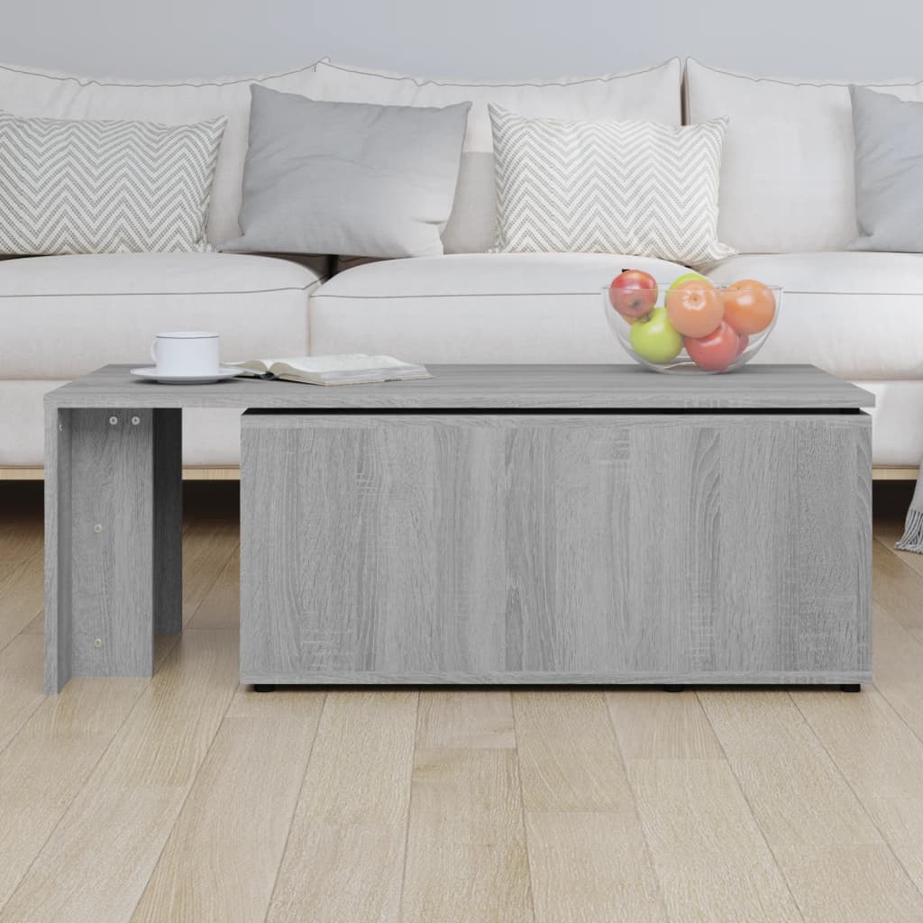 Table basse Sonoma gris 150x50x35 cm Bois d’ingénierie - Tables basses