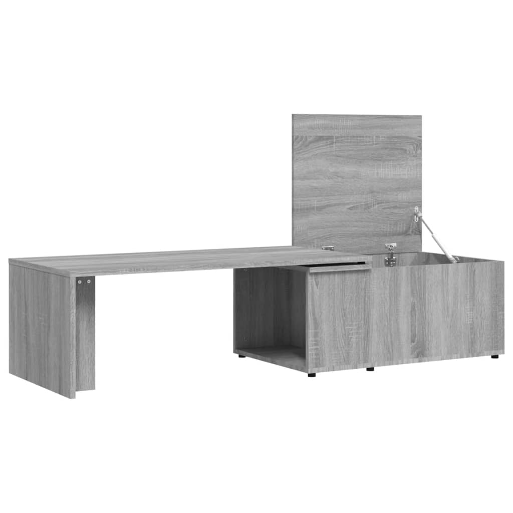 Table basse Sonoma gris 150x50x35 cm Bois d’ingénierie - Tables basses