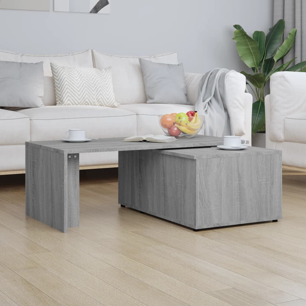 Table basse Sonoma gris 150x50x35 cm Bois d’ingénierie - Tables basses