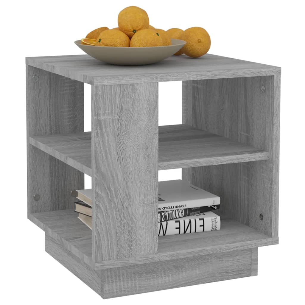 Table basse Sonoma gris 40x40x43 cm Bois d’ingénierie - Tables basses