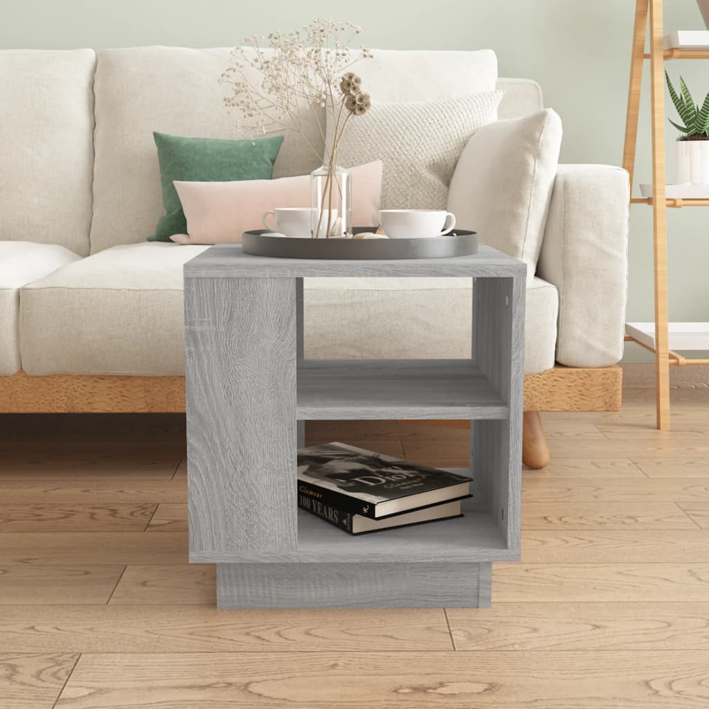 Table basse Sonoma gris 40x40x43 cm Bois d’ingénierie - Tables basses