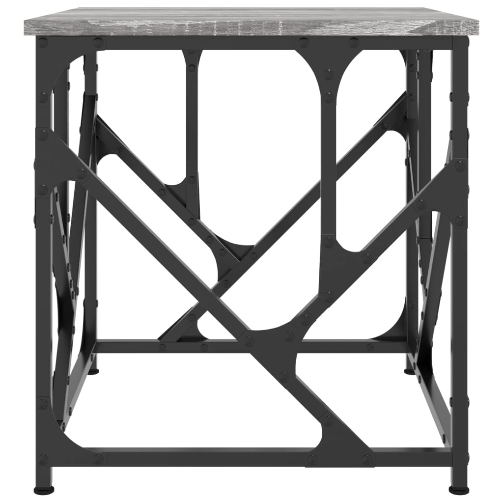 Table basse sonoma gris 45x45x47,5 cm bois d’ingénierie - Tables basses