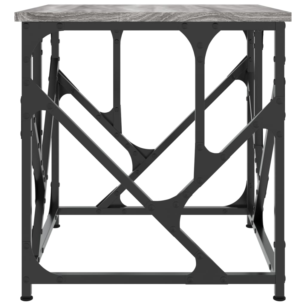 Table basse sonoma gris 45x45x47,5 cm bois d’ingénierie - Tables basses