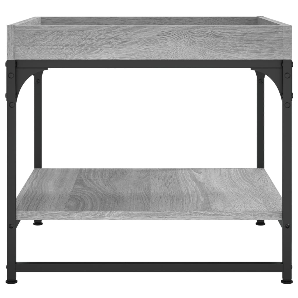Table basse sonoma gris 49,5x49,5x45 cm bois d’ingénierie - Tables basses